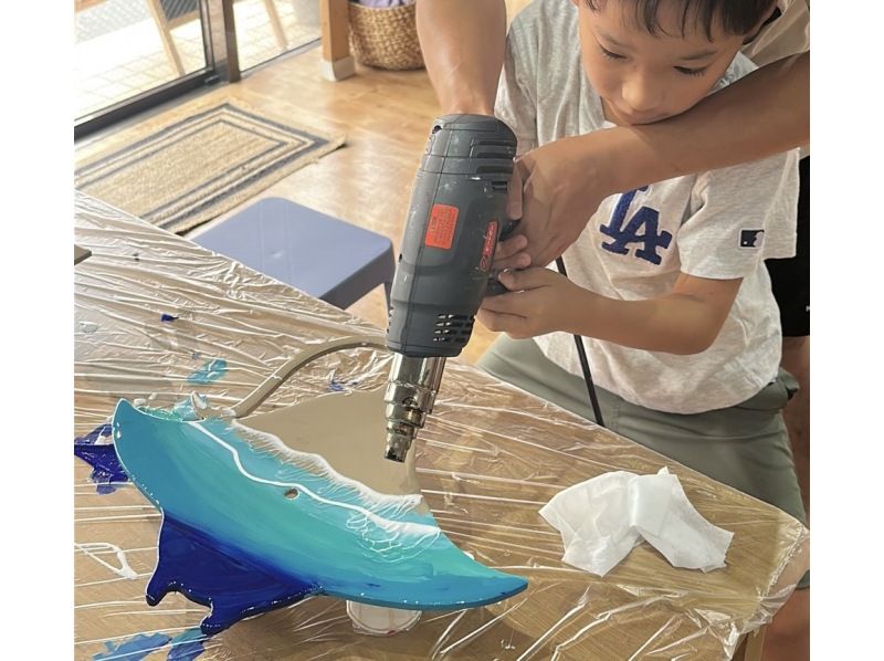 【沖繩，石垣島】製作「海龜/蝠鱝鐘」/熱門樹脂藝術品/深受兒童喜愛/完全原創！の紹介画像