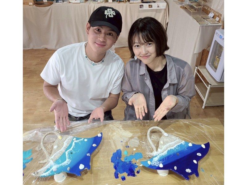 【沖繩，石垣島】製作「海龜/蝠鱝鐘」/熱門樹脂藝術品/深受兒童喜愛/完全原創！の紹介画像