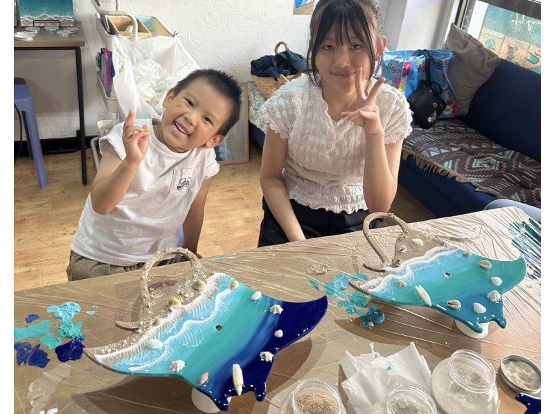 【沖繩，石垣島】製作「海龜/蝠鱝鐘」/熱門樹脂藝術品/深受兒童喜愛/完全原創！の紹介画像