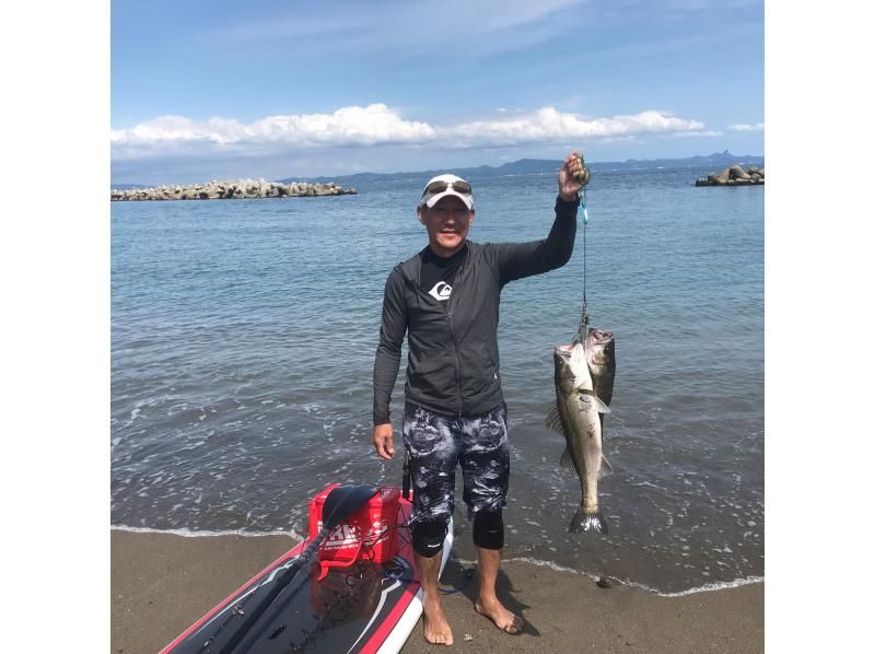 [Kanagawa/Yokosuka] Experience SUP fishing without bringing anything with you – Enjoy fishing easily on the sea!の紹介画像
