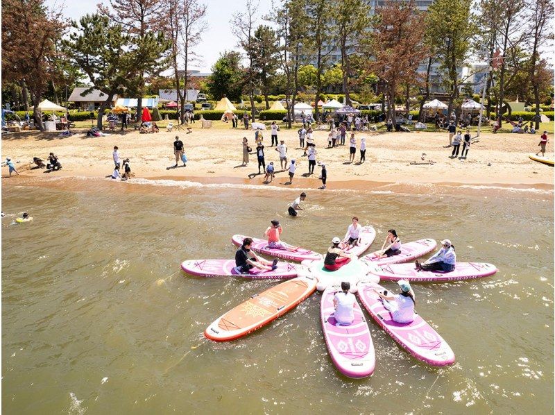 [滋贺，琵琶湖]在私人海滩上进行迷你SUP瑜伽！★仅限2025年9月28日星期日★の紹介画像