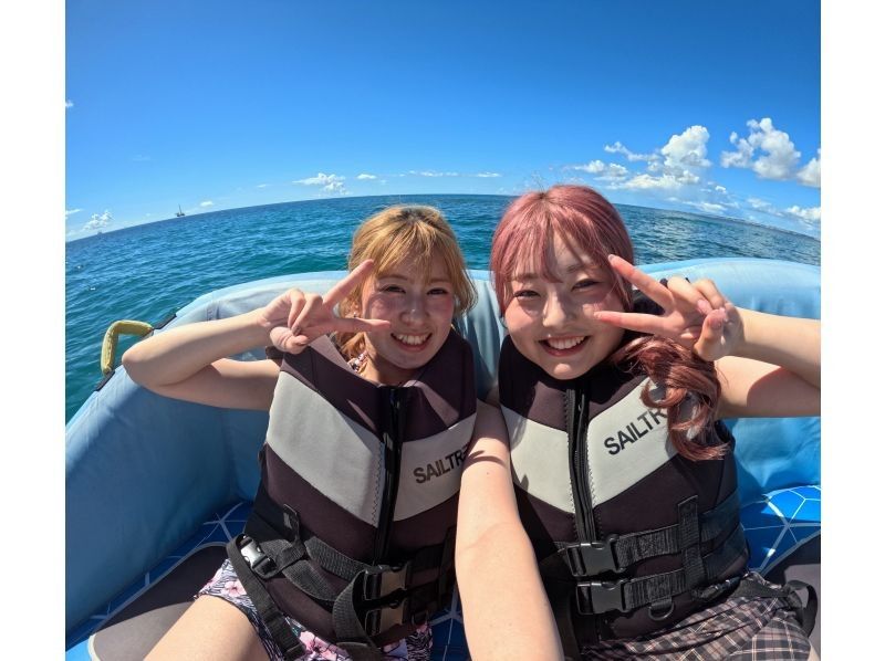 【沖縄・那覇・宜野湾】無料★ 360&deg;カメラ撮影&GoPro貸出！パラセーリング＋マリンアクティビティ2点セット！！の紹介画像