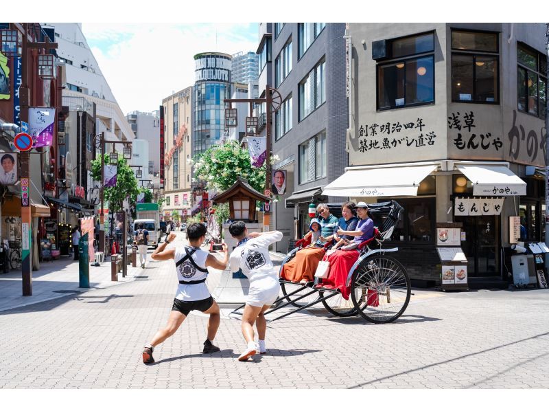 【東京・浅草】１８０分コース 浅草観光の決定版！人力車で江戸の歴史巡りの紹介画像