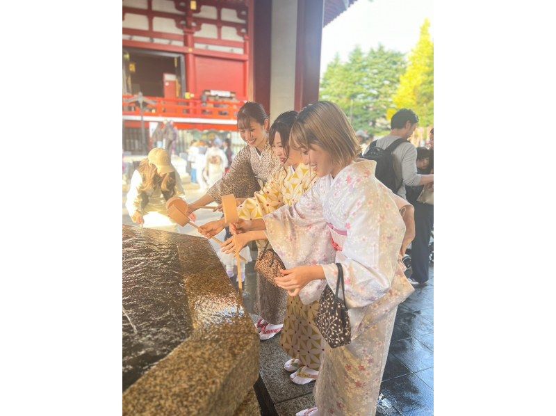 【東京・浅草・女性限定】着物レンタルシンプルプラン ♪ ヘアセット無しのお手軽シンプル着物体験の紹介画像