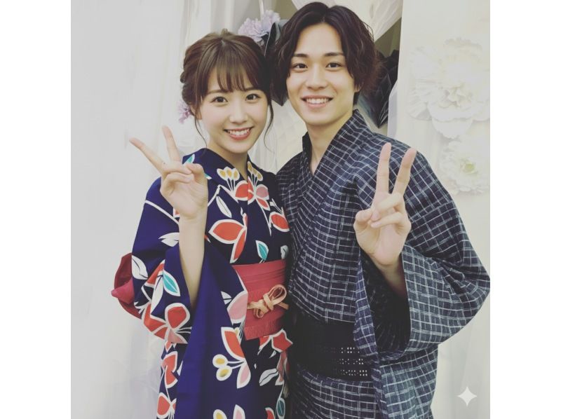 [Osaka, Minamimorimachi/Osaka Tenmangu Shrine] Summer Sightseeing: Yukata Rental - Experience Yukata Dressing Empty-Handed! Great Access to Tenjin Festival, Osaka Castle, and More!の紹介画像
