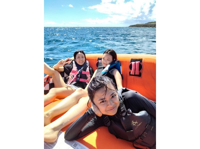 【名護市・今帰仁村・古宇利島】迷ったらコレ！バナナボートなど最新の乗り物６種類から2つ選べる海あそび満喫プラン！(Aプラン）の紹介画像