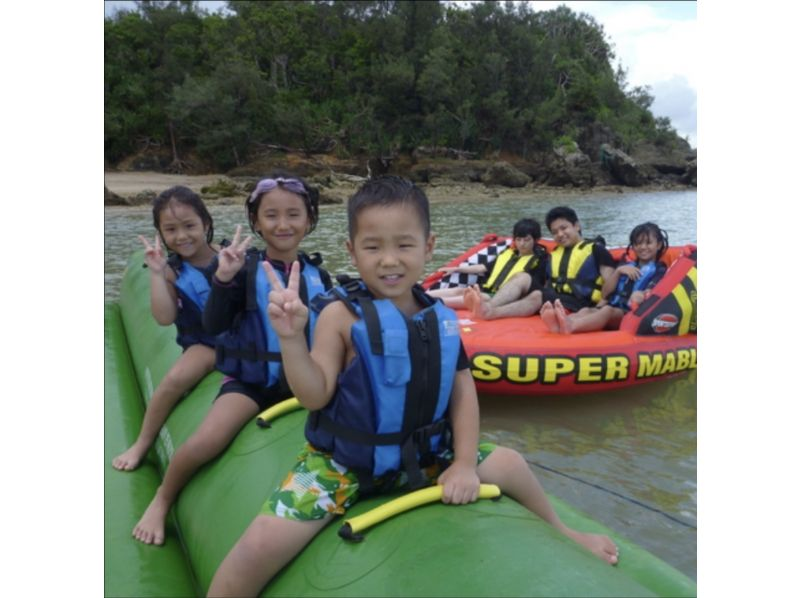 【名護市・今帰仁村・古宇利島】迷ったらコレ！バナナボートなど最新の乗り物６種類から2つ選べる海あそび満喫プラン！(Aプラン）の紹介画像