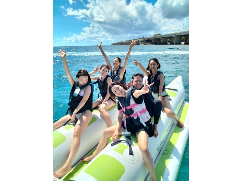 【名護市・今帰仁村・古宇利島】迷ったらコレ！バナナボートなど最新の乗り物６種類から2つ選べる海あそび満喫プラン！(Aプラン）の紹介画像