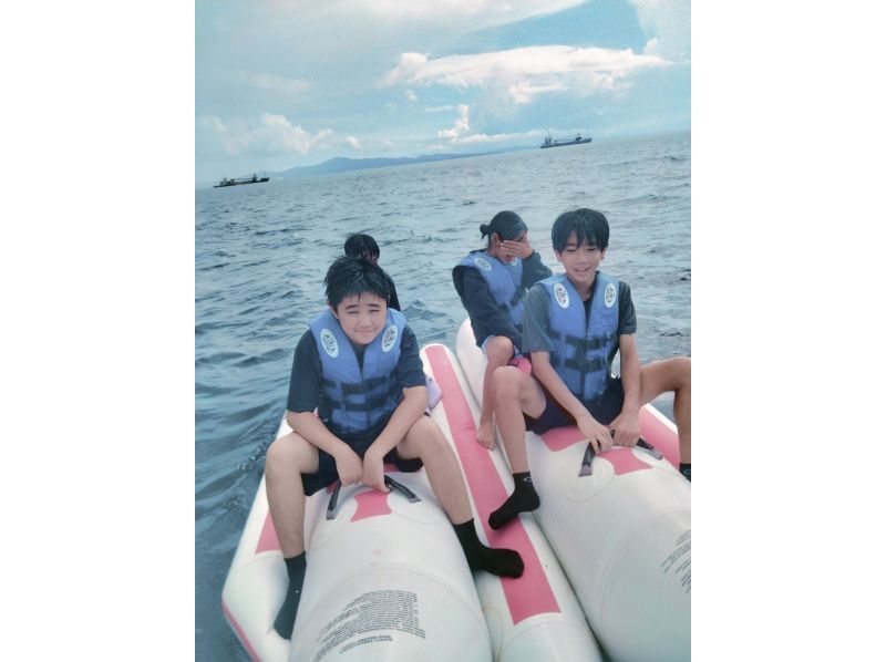 【名護市・今帰仁村・古宇利島】迷ったらコレ！バナナボートなど最新の乗り物６種類から2つ選べる海あそび満喫プラン！(Aプラン）の紹介画像