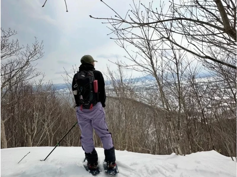 [Hokkaido, Yoichi, Snowshoeing] A spectacular winter course with ocean views. A winter activity to enjoy the Shakotan Blue and deep snow forests! Pick-up service available from JR Yoichi Station!の紹介画像
