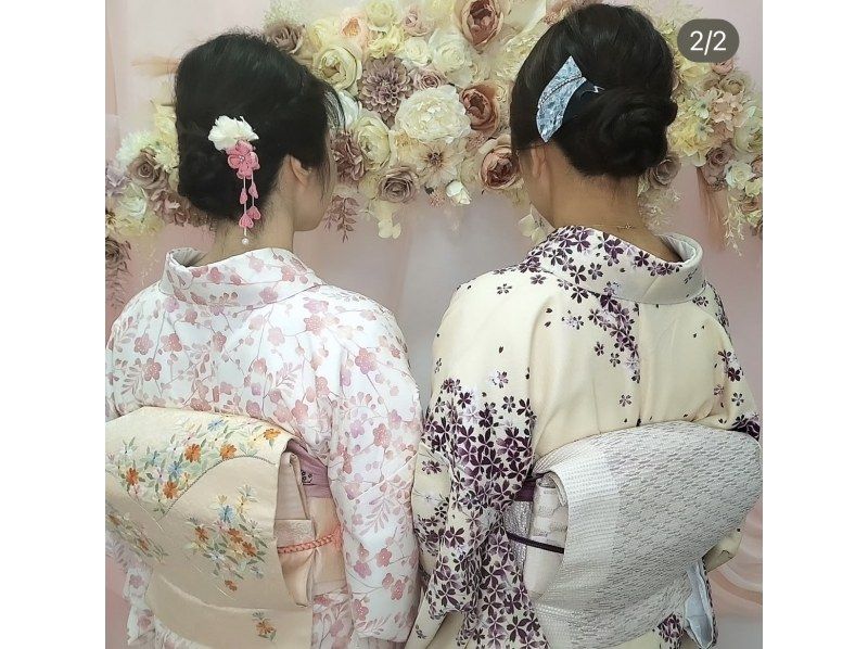 【도쿄 · 아사쿠사] 나고야 띠에서 원 랭크상의 기모노 체험!の紹介画像