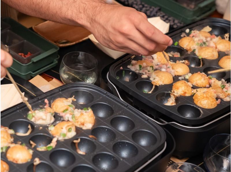 【大阪・住吉長井】在擁有70年歷史的日式民居體驗製作章魚燒！素食者也能享用的「番茄球」（章魚燒風格）の紹介画像