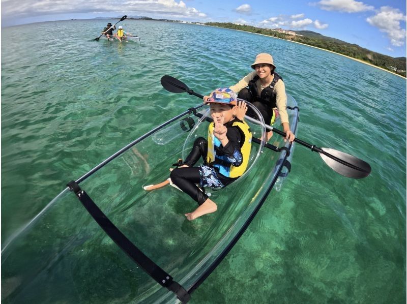 【沖縄／恩納村／青の洞窟／シュノーケリング／クリアカヤック】お得なセット♪カメラ撮影付き♪安心の少人数制♪当日予約OK♪の紹介画像