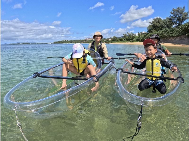 【沖縄／恩納村／青の洞窟／シュノーケリング／クリアカヤック】お得なセット♪カメラ撮影付き♪安心の少人数制♪当日予約OK♪の紹介画像
