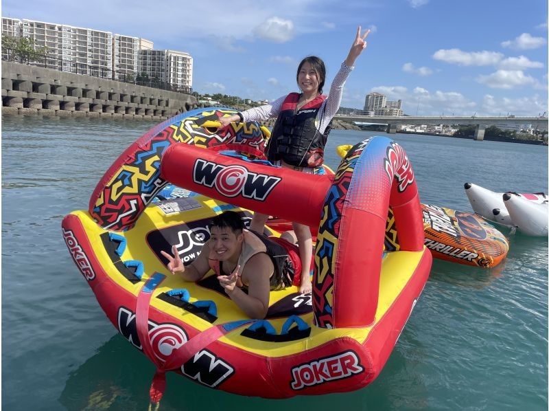 最高可享30%折扣！限时优惠！【冲绳宜野湾 / 30分钟畅玩套餐】无限畅玩全部8项水上运动，包括香蕉船！の紹介画像