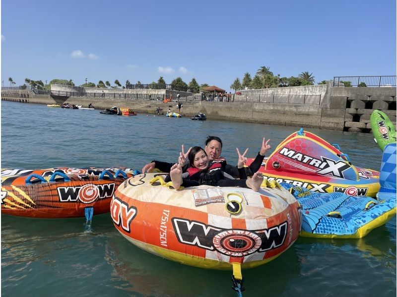 最高可享30%折扣！限时优惠！【冲绳宜野湾 / 30分钟畅玩套餐】无限畅玩全部8项水上运动，包括香蕉船！の紹介画像