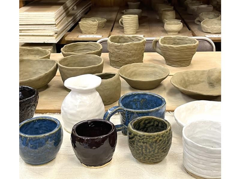 【秋田・田沢湖・角館】お気に入りのカップやお椀を作ろう♪森林工芸館 手びねり陶芸体験の紹介画像