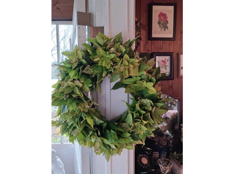 【秋田/尼卡霍】秋田多舍花園的饋贈♪乾花環製作體驗！含簡餐の紹介画像