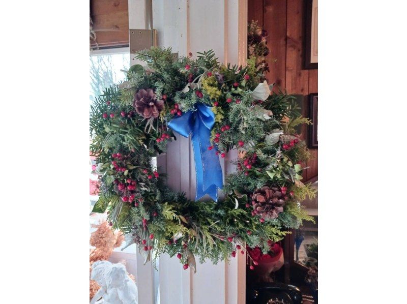 【秋田/尼卡霍】秋田多舍花園的饋贈♪乾花環製作體驗！含簡餐の紹介画像