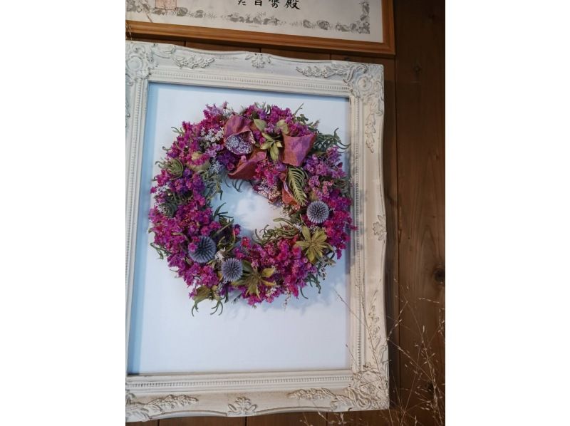 【秋田/尼卡霍】秋田多舍花園的饋贈♪乾花環製作體驗！含簡餐の紹介画像