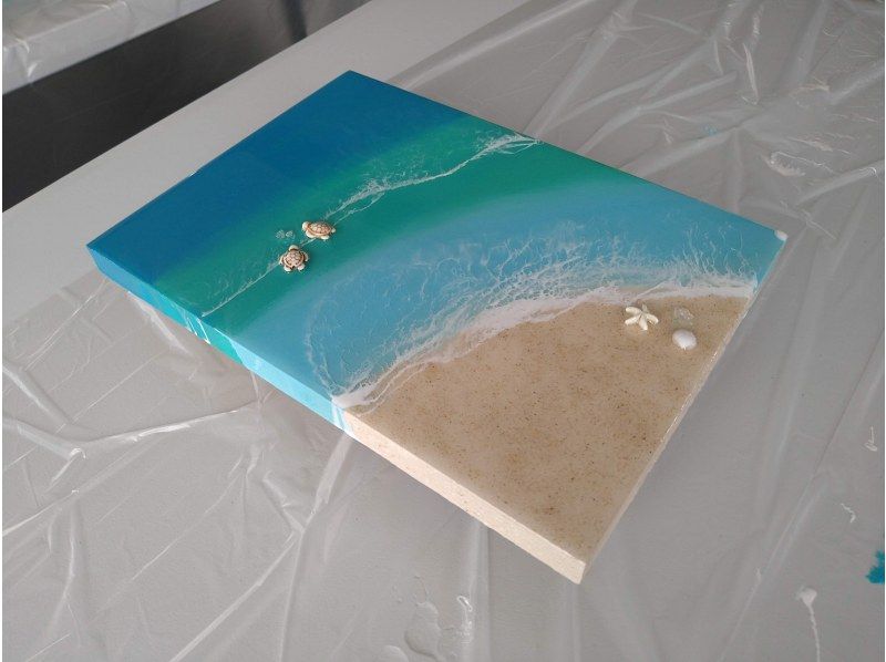 【沖縄・うるま市】 ★月～土曜日の午後限定おすすめプラン★Ａ4サイズ★うるま市観光のすきま時間にレジンアートを体験♪の紹介画像