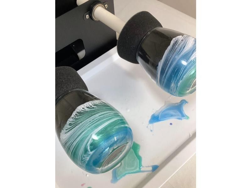 [Okinawa, Uruma City/Resin Art] ★Monday to Saturday Afternoon Only Recommended Plan★ Ocean Glass/Wave Resin Glass Making♪ Perfect for your spare time while sightseeing in Uruma City♪の紹介画像