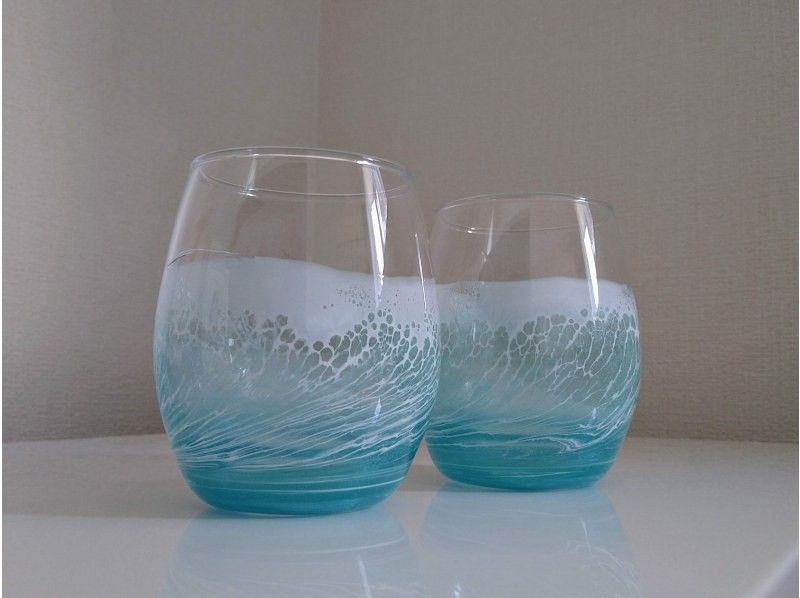 [Okinawa, Uruma City/Resin Art] ★Monday to Saturday Afternoon Only Recommended Plan★ Ocean Glass/Wave Resin Glass Making♪ Perfect for your spare time while sightseeing in Uruma City♪の紹介画像