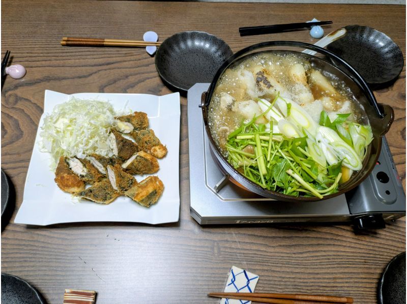 HALAL【秋田・北秋田】秋田と言えばきりたんぽ鍋♪ご飯つぶして「たんぽ」を作るところから！ハラル食材を使って楽しく本格郷土料理体験120分の紹介画像