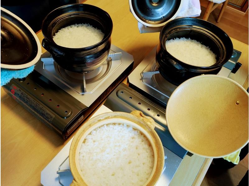 【秋田・北秋田】【秋田冬アソビ割】一人一合選べるお米！ごはんが主役のお食事体験　お釜で炊いて食べ比べ！ご飯のお供他【ファミリー】【グループ】の紹介画像