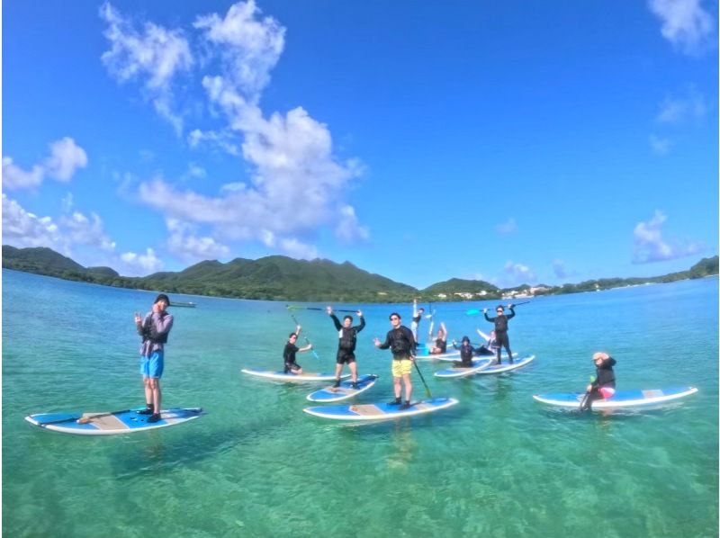 【石垣島/半日】石垣島2大定番ツアーを半日に濃縮！川平湾SUP/カヌー＆青の洞窟シュノーケリング★ウミガメを探そう★写真無料の紹介画像