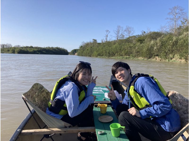 【北海道，十勝】來一趟探索日高山脈、觀賞野鳥、領略十勝自然風光的地理之旅吧！歡迎攜帶寵物！雙人獨木舟遊船：薩津內，十勝川の紹介画像