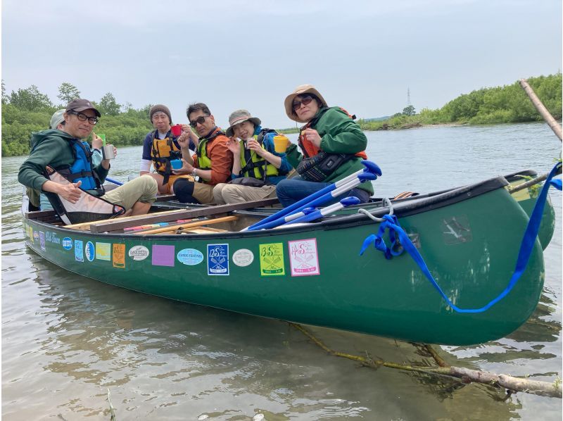 【北海道，十勝】來一趟探索日高山脈、觀賞野鳥、領略十勝自然風光的地理之旅吧！歡迎攜帶寵物！雙人獨木舟遊船：薩津內，十勝川の紹介画像