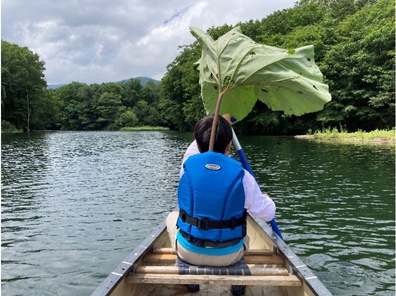 [Hokkaido, Tokachi] A unique spot at the foot of Hidaka Mountains National Park near Obihiro Airport. Exceptional transparency and location! 〈Mirror-like waters! Canadian canoeing experience〉の紹介画像