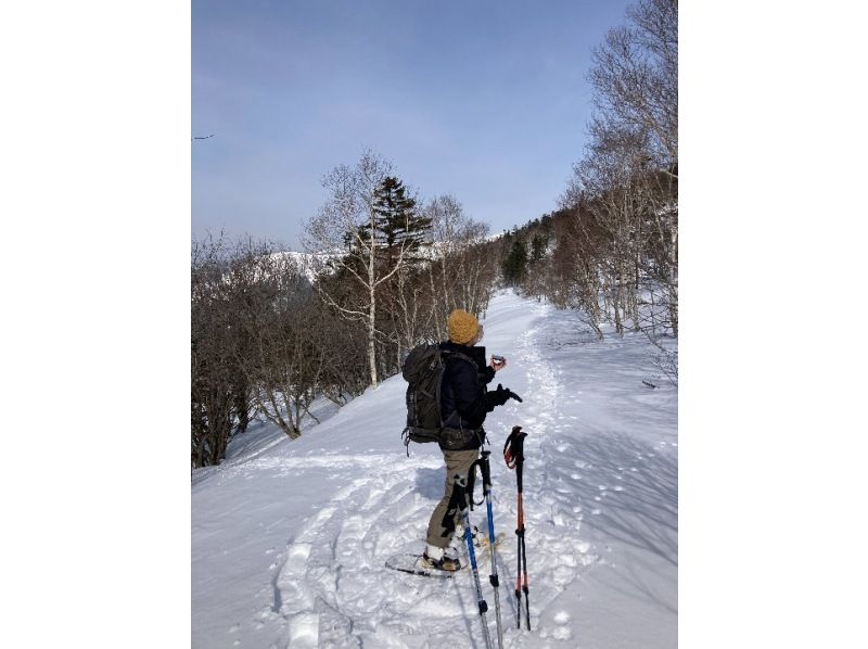 [Hokkaido, Tokachi] March and April only! Snowshoe hike in the winter mountains of Hidaka Mountains National Park! 〈Backcountry Snowshoe 1-Day〉 with a panoramic view of the Tokachi Plainの紹介画像