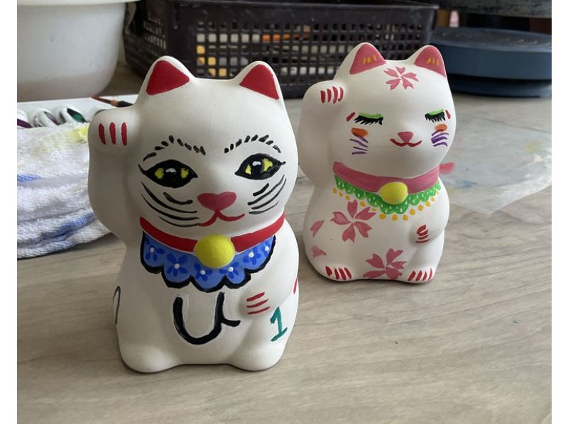 【静冈/热海】“招财猫绘画体验课程”体验结束后可以把画带回家！还可以选择生肖（马）の紹介画像