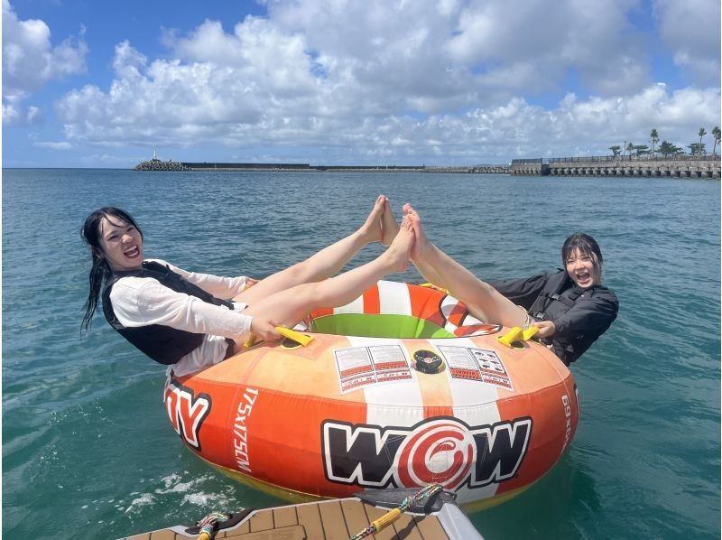 《6명 이상으로 그룹 할인! 단체 할인 캠페인 >>【오키나와 기노완&middot;1시간 탈 무제한 플랜】현내 최다의 전 12종 마린 스포츠 놀이 무제한!の紹介画像