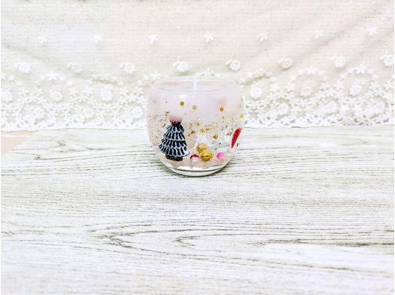 Xmas企画！！【クリスマスキャンドル制作～オプションでキャンドルリング制作】特別企画♪キラキラキャンドルで楽しいクリスマスをの紹介画像