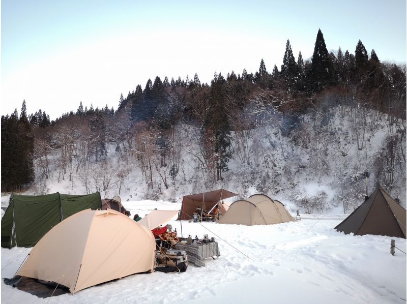 [Akita, Shirakami-Sanchi] Winter camping at Seiryu Site ★ Hot springs, waterfalls, and delicious food! ★の紹介画像