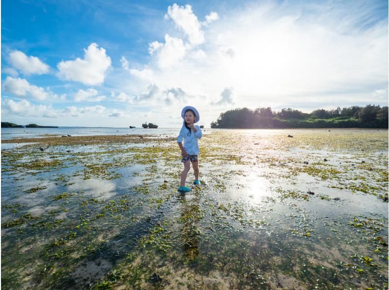 【沖縄・恩納村】サンセット！歩いて行く無人島ツアー｜美しい浅瀬に広がる天然の水族館│水着不要＊泳がなくても！楽しめますの紹介画像