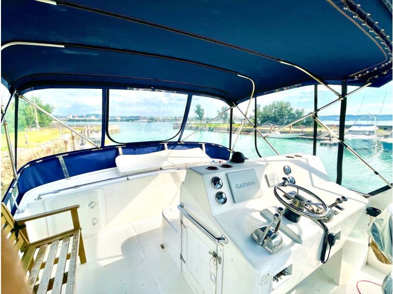 [Okinawa main island, Ikei island, Tsuken island, Kudaka island] Fully chartered cruise ship limited to one group per day Free snorkeling and SUP Optional BBQ, jet and marbleの紹介画像