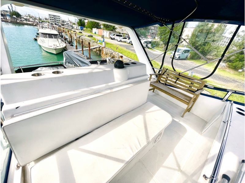 [Okinawa main island, Ikei island, Tsuken island, Kudaka island] Fully chartered cruise ship limited to one group per day Free snorkeling and SUP Optional BBQ, jet and marbleの紹介画像