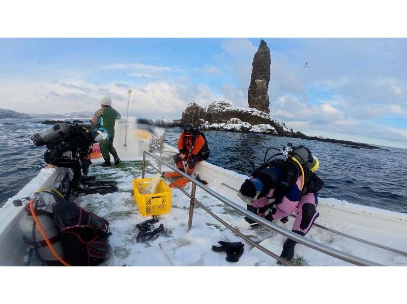 ≪冬季FUNダイビング！≫【北海道・積丹-余市】札幌発(無料送迎)or現地集合！MY器材で真冬の2ボートファンダイビングで楽しもう！の紹介画像