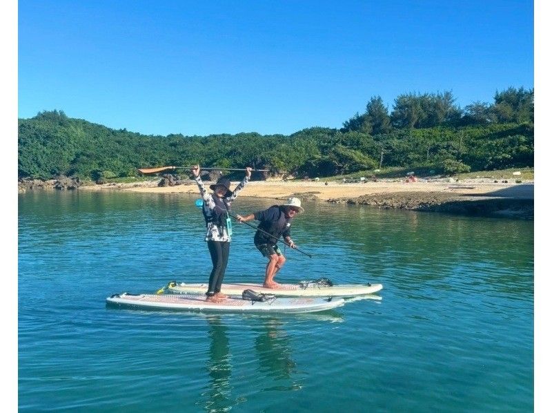 【海亀90％遭遇】無人島SUP＋シュノーケル《写真付き》の紹介画像