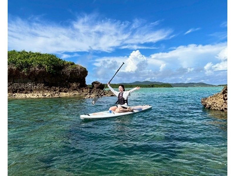 【海亀90％遭遇】無人島SUP＋シュノーケル《写真付き》の紹介画像
