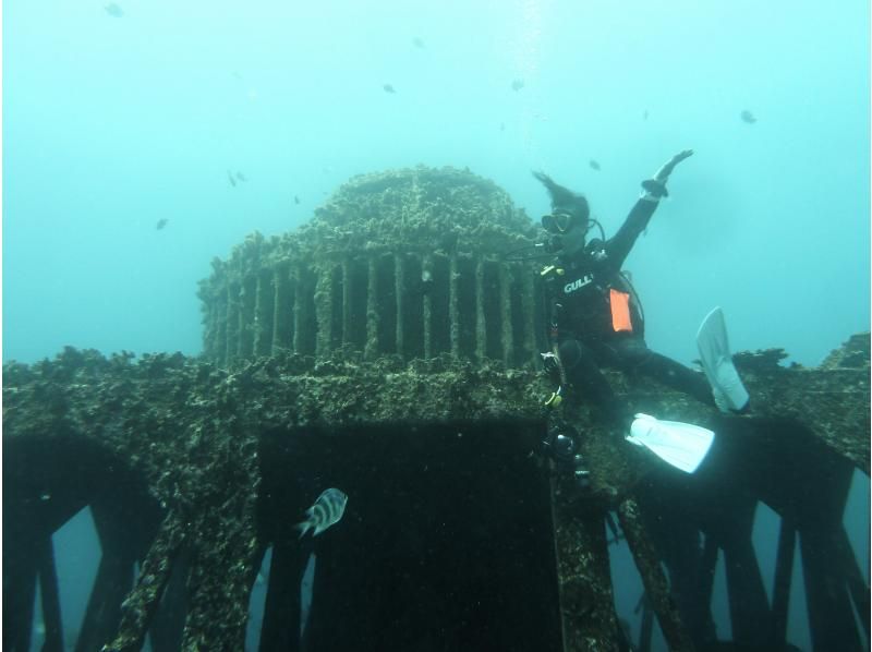 【シャワー・更衣室・器材＆バスタオル付・送迎有】一組貸し切りお手軽北谷2ボートダイビングの紹介画像