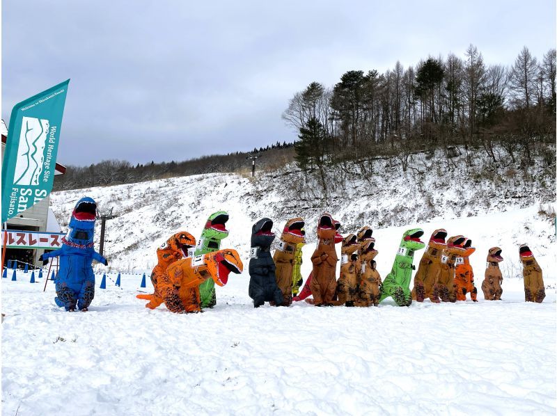 【秋田県・三種町】雪上ティラノサウルスレース in 惣三郎沼公園の紹介画像