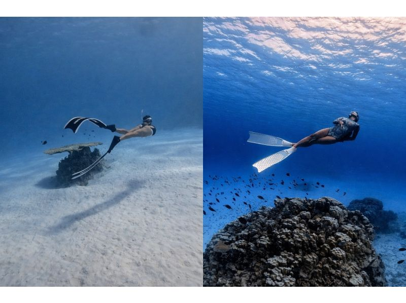 【沖縄・伊平屋島/半日】クルーズボート・スキンダイビング（午前コース・午後コース）選べる3時間☆満喫プラン《送迎無料》動画撮影データ無料！の紹介画像