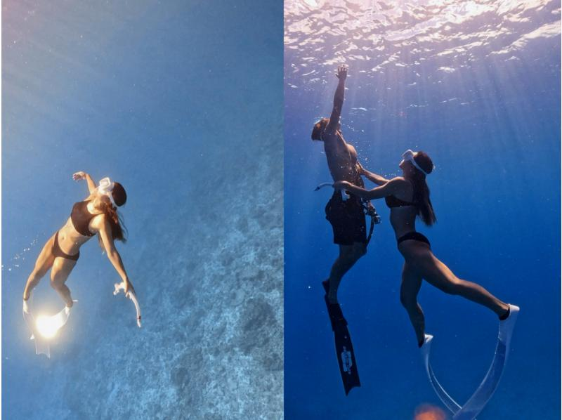 【沖縄・伊平屋島】1組貸切りジェットスキーで行くスキンダイビングツアー（90分コース）おひとり様・当日予約OK《送迎無料》動画データ無料！の紹介画像