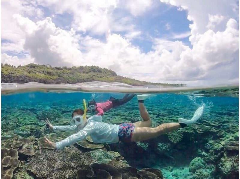 【那覇から送迎込み】ビーチでシュノーケリング体験！（青の洞窟など）追加料金なし！♡撮影、ドローン撮影も無料！の紹介画像