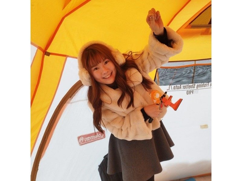 【北海道，札幌】札幌冰钓（札幌胡瓜鱼垂钓）&mdash;&mdash;推荐自驾游客体验！免费停车&mdash;&mdash;接受当日预约，请在路线图所示地点集合。の紹介画像